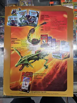 Pokemon TCG Rare Promo Ex Dragon Sell Sheet/Poster Unused 11" x 9" - Image 5