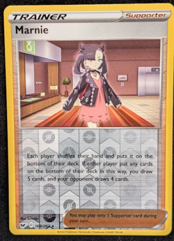 Marnie 169/202 - Swsh01 Sword & Shield Reverse Holo LP Pokemon TCG - Image 1