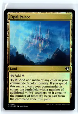 FOIL Opal Palace Commander Masters Common - MTG Magic the Gathering Card - Image 1