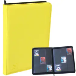 WINTRA Premium Zip Card Binder, 9 Pocket Trading Card Collectors Album, Side ... - Image 1