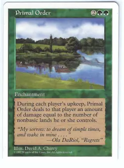 Primal Order Fifth Edition (5ED) Rare - MTG Magic the Gathering Card - Image 1