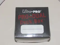 Pro-Dual Deck Box Black 2010 ULTRA PRO deck box Card Box for Pokemon MTG cards - Image 1