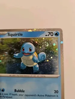 Squirtle 048 Cosmos Holo SWIRL SV 151 Scarlet & Violet Card Pokemon - Image 2