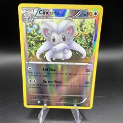 Cinccino 89/114 Black & White Reverse Holo Rare Pokemon Card - Image 1