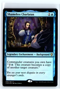 FOIL Shameless Charlatan 96 Baldur's Gate Rare - MTG Magic the Gathering Card - Image 1