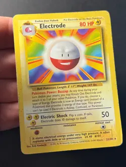 Electrode 21/102 Base Set WOTC Unlimited Rare - Pokemon Card MP - Image 4