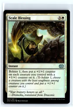 FOIL Scale Blessing Double Masters 2022 - MTG Magic the Gathering Card - Image 1