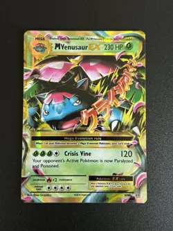 LP+/NM Mega Venusaur EX 2/108 XY Evolutions 2016 Pokemon Card - Image 1