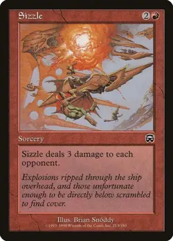 Sizzle Mercadian Masques Regular MTG - Image 1