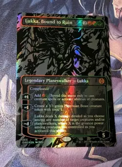 MTG *Raised Oil Slick FOIL * Phyrexia: All will be One LUKA, BOUND TO RUIN NM - Image 1
