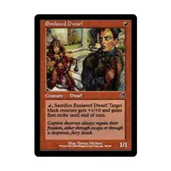 WOTC MtG Torment Enslaved Dwarf (C) (Foil) NM - Image 1