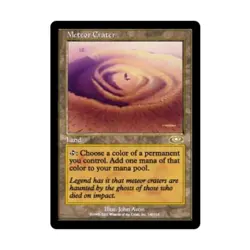 WOTC MtG Planeshift Meteor Crater (R) EX - Image 1