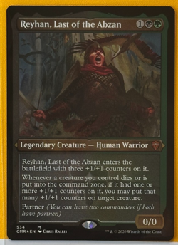 NM Reyhan, Last of the Abzan - #534 (Foil Etched) Commander Legends - Mtg - Image 1