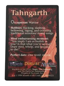Tahngarth- MTG Magic the Gathering - Token - The Duelist Promo - Image 2