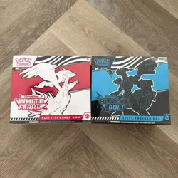Black Bolt and White Flare ETB - IN HAND Ready to Ship Pokemon TCG Read Descript - Image 1