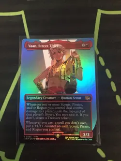 MTG Magic The Gathering Vaan, Street Thief Foil FIN Borderless Final Fantasy - Image 1