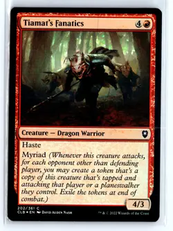 FOIL Tiamat's Fanatics Baldur's Gate Common - MTG Magic the Gathering Card - Image 1