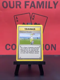 Pokemon Breeder Trainer 76/102 Base Set WOTC Pokemon TCG Regular Rare 1999 NM - Image 1