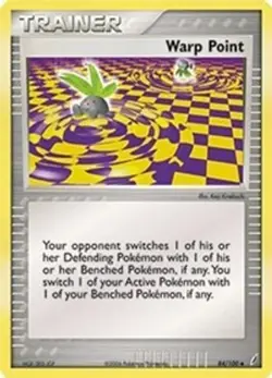 Warp Point (#84/100) - Reverse Holofoil EX - Crystal Guardians NM Pokemon - Image 1
