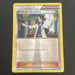 Professor Sycamore 107/122 Rev Reverse Holo XY Breakpoint Pokemon TCG 2016 - Image 1