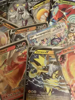 100% AUTHENTIC - 100x POKEMON CARDS BUNDLE EX/V/VMAX ULTRA RARE HOLO SHINY CARDS - Image 2