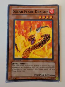 1x (LP) Solar Flare Dragon - SD3-EN008 - Common - 1st Edition YuGiOh - Image 1