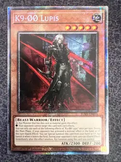 Yugioh K9-00 Lupis JUSH-EN034 Starlight Rare 1st Edition NM - Image 1