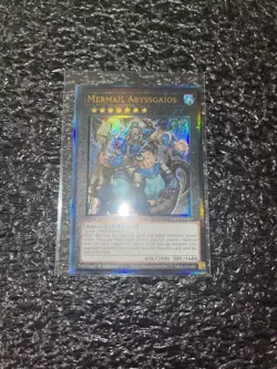 Yugioh Mermail Abyssgaios RA04-EN065 Prismatic Ultimate Rare 1st Edition NM - Image 1