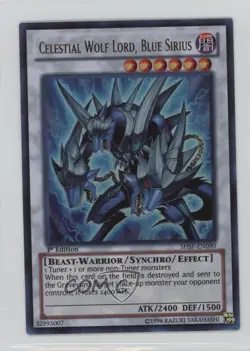 Celestial Wold Lord Blue Sirius 1st Ed. YuGiOh Shadow Specters #SHSP-EN090 0b5 - Image 1