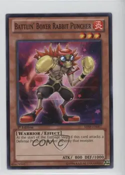 Battlin' Boxer Rabbit Puncher 1st Ed. YuGiOh Shadow Specters #SHSP-EN007 0b3 - Image 1