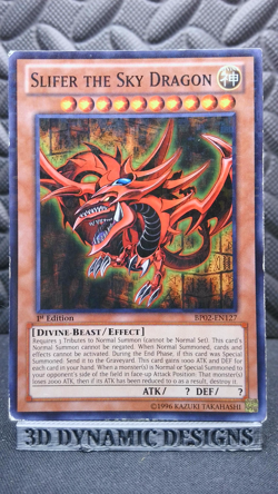 | Yugioh Slifer the Sky Dragon BP02-EN127 1st Edition Mosaic Rare LP/MP 🔥 | - Image 1