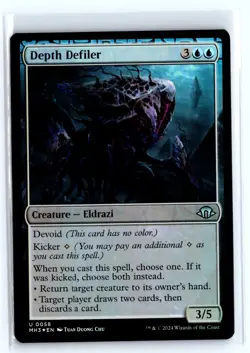 FOIL Depth Defiler Modern Horizons 3 Uncommon - MTG Magic the Gathering Card - Image 1