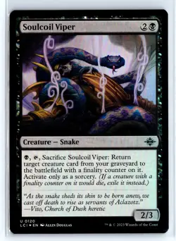 FOIL Soulcoil Viper The Lost Caverns of Ixalan - MTG Magic the Gathering Card - Image 1