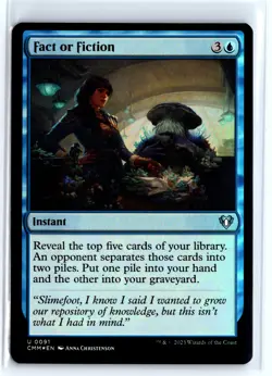 FOIL Fact or Fiction 91 Commander Masters - MTG Magic the Gathering Card - Image 1