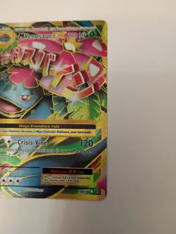 M Venusaur EX 100/108 Full Art Ultra Rare 2016 XY Evolutions Pokemon TCG Card NM - Image 5