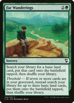 Far Wanderings Commander 2018 PLD Green Common MAGIC GATHERING CARD ABUGames - Image 1