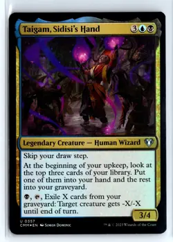 FOIL Taigam, Sidisi's Hand Commander Masters - MTG Magic the Gathering Card - Image 1