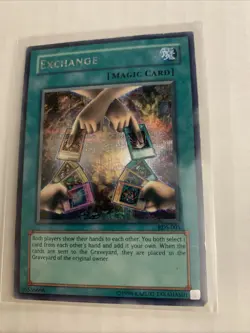 Yu-Gi-Oh Exchange EDS-001 Parallel Secret Rare Card Near Mint Condition - Image 1