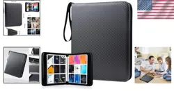 Portable Black Trading Card Binder with 900 Sleeves for Ultimate Protection - Image 2