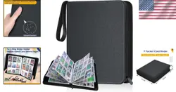 Elegant 900-Pocket Card Binder with Waterproof Protection for Collection Display - Image 2