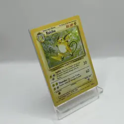 Raichu 14/102 Base Set Holo Rare Pokemon Card 1999 WOTC Vintage TCG LP/MP - Image 2