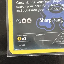 Pokemon TCG Card Team Aqua's Sharpedo Double Crisis 21/34 Holo Rare - Image 3