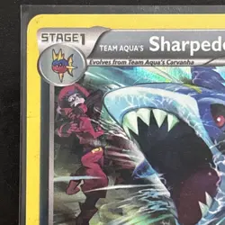Pokemon TCG Card Team Aqua's Sharpedo Double Crisis 21/34 Holo Rare - Image 4