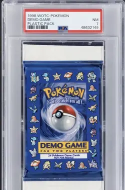 Pokemon Demo Game For 2 Players Sealed Plastic Pack Psa Trading Card NM 7 (1998) - Image 1