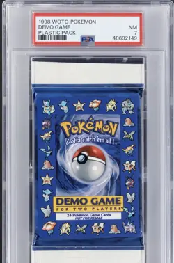 Pokemon Demo Game For 2 Players Sealed Plastic Pack Psa Trading Card NM 7 (1998) - Image 3