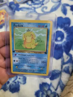 Pokemon TCG Psyduck 65/82 First Edition Card Team Rocket LP/NM - Image 1
