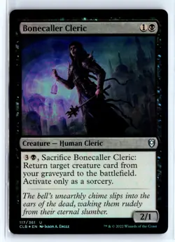 FOIL Bonecaller Cleric Baldur's Gate Uncommon - MTG Magic the Gathering Card - Image 1
