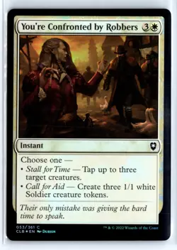 FOIL You're Confronted by Robbers Baldur's Gate - MTG Magic the Gathering Card - Image 1