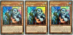 3 x BLRR-EN074 Uni-Zombie - Ultra Rare 1st Edition Near Mint YuGiOh Cards - Image 1