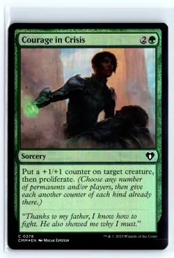 FOIL Courage in Crisis Commander Masters - MTG Magic the Gathering Card - Image 1
